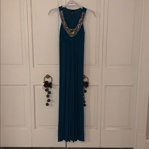Teal Jewel Maxi Dress